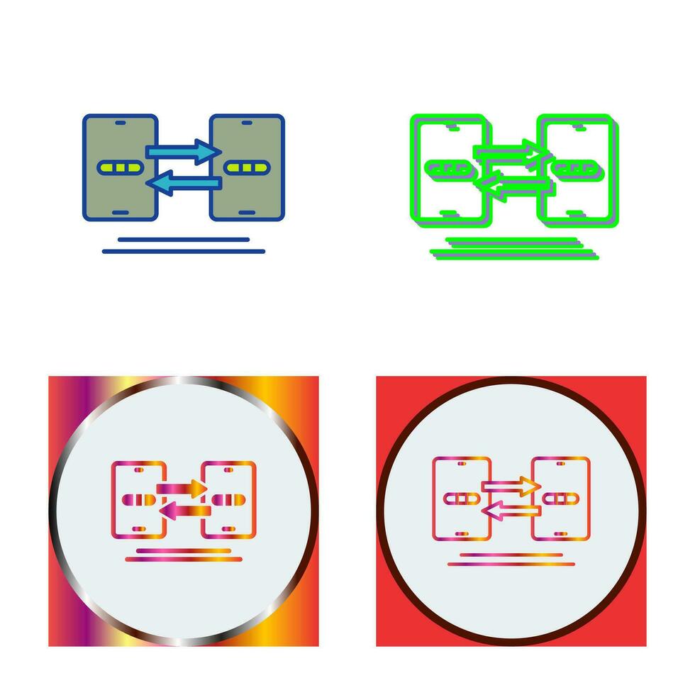 icône de vecteur de synchronisation de données