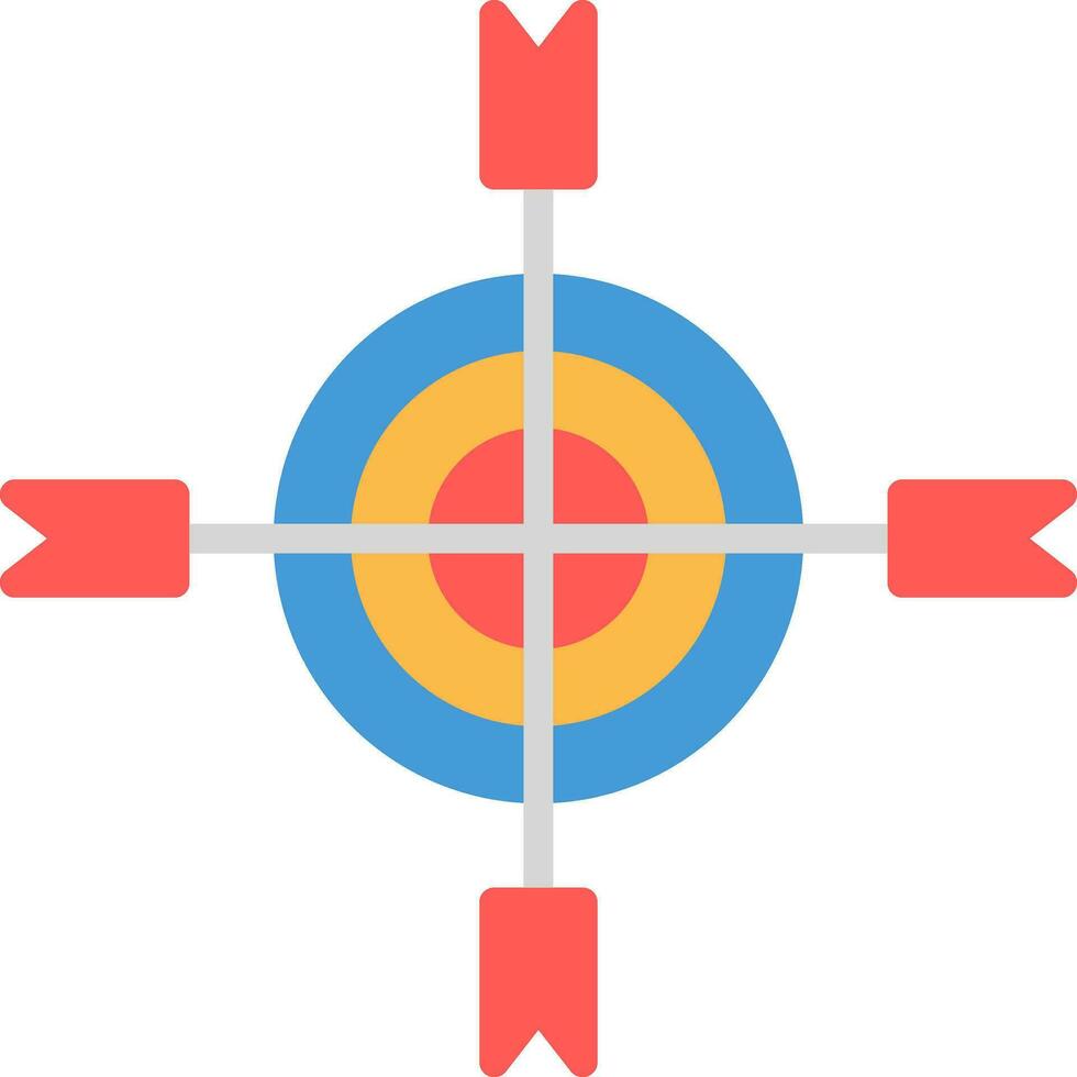 conception d'icône de vecteur cible