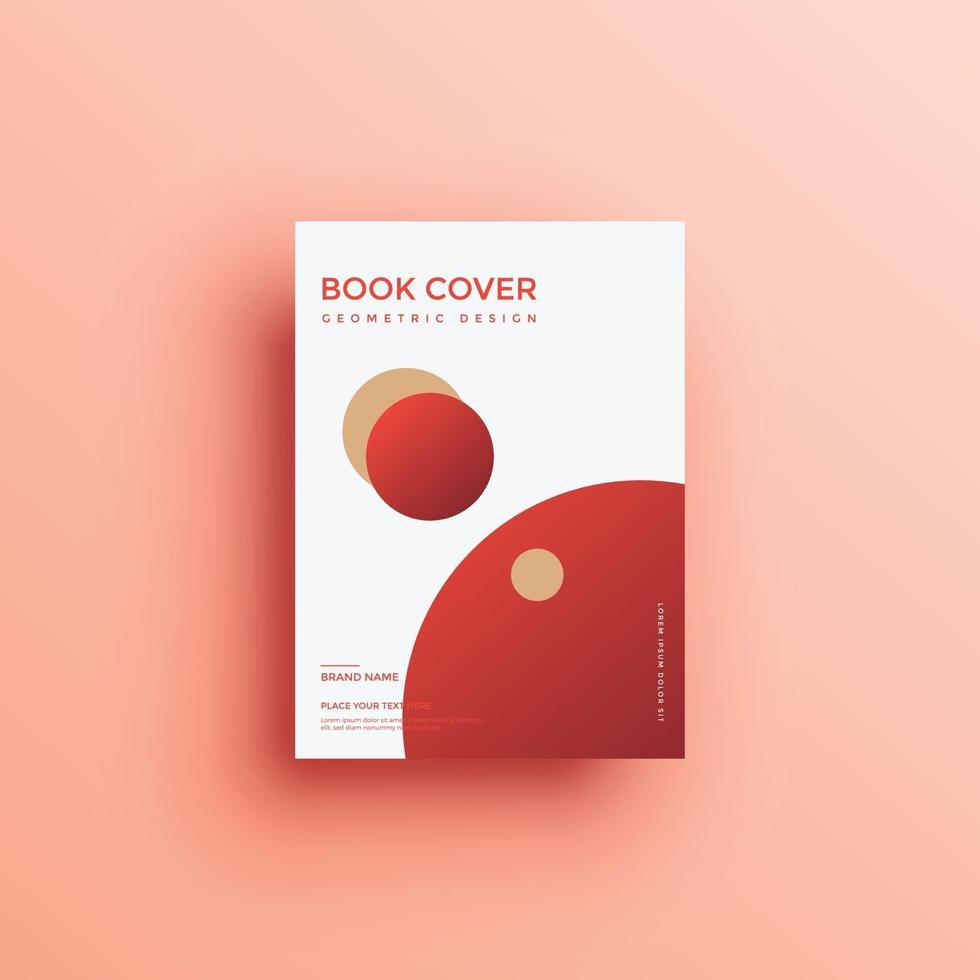 fond de brochure avec des formes géométriques, conception de couverture de livre vecteur