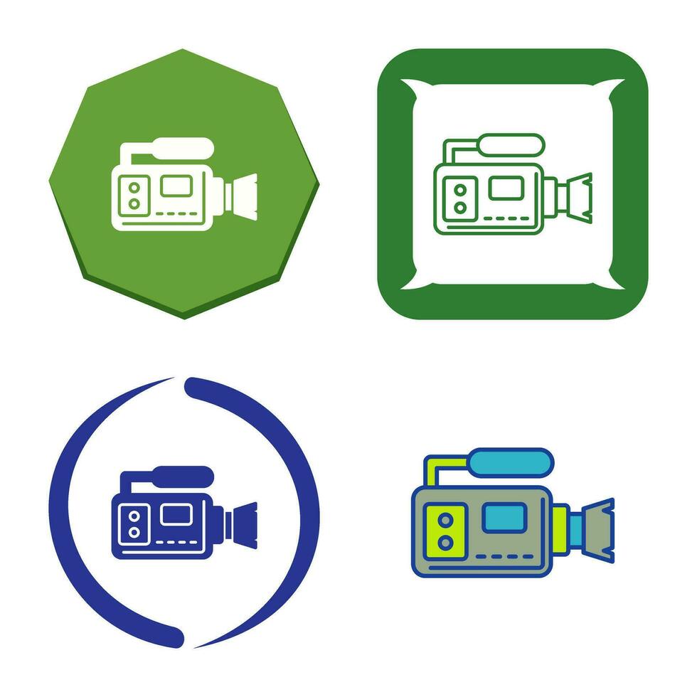 icône de vecteur de caméra vidéo