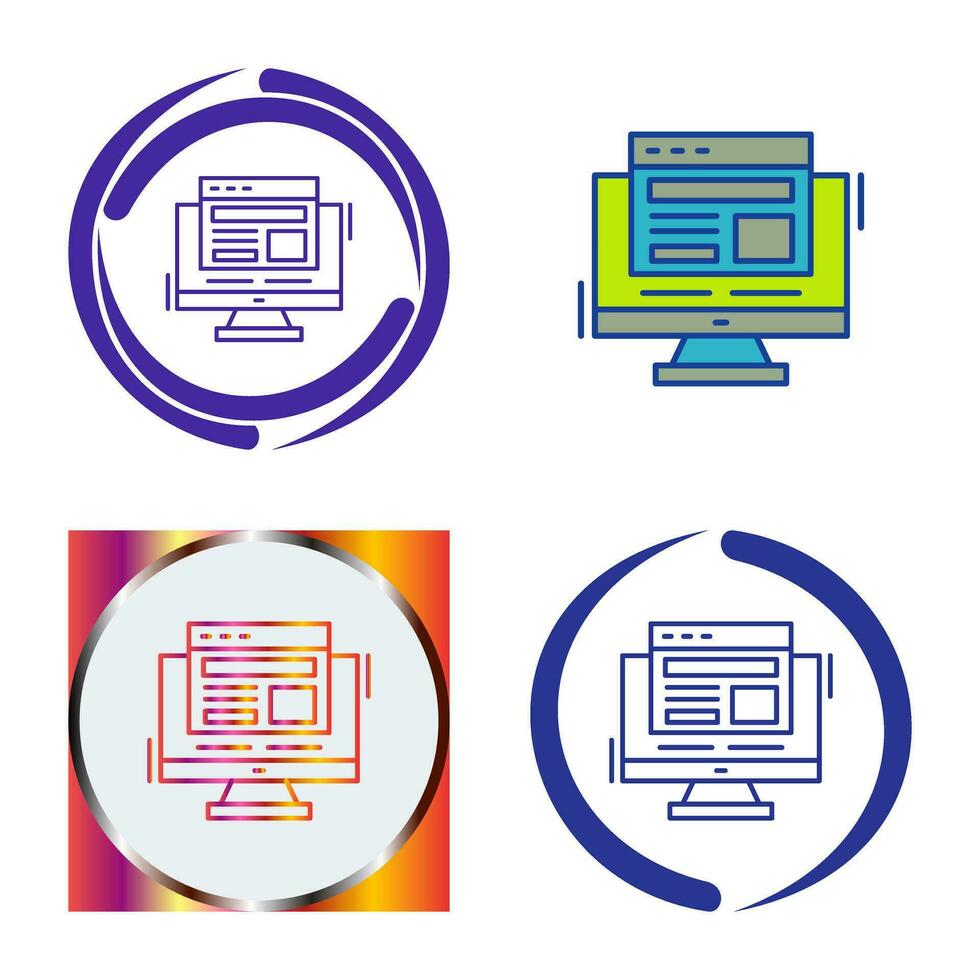 icône de vecteur de mise en page adaptative