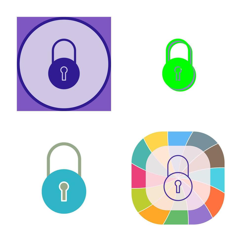 icône de vecteur d'accès fermé unique