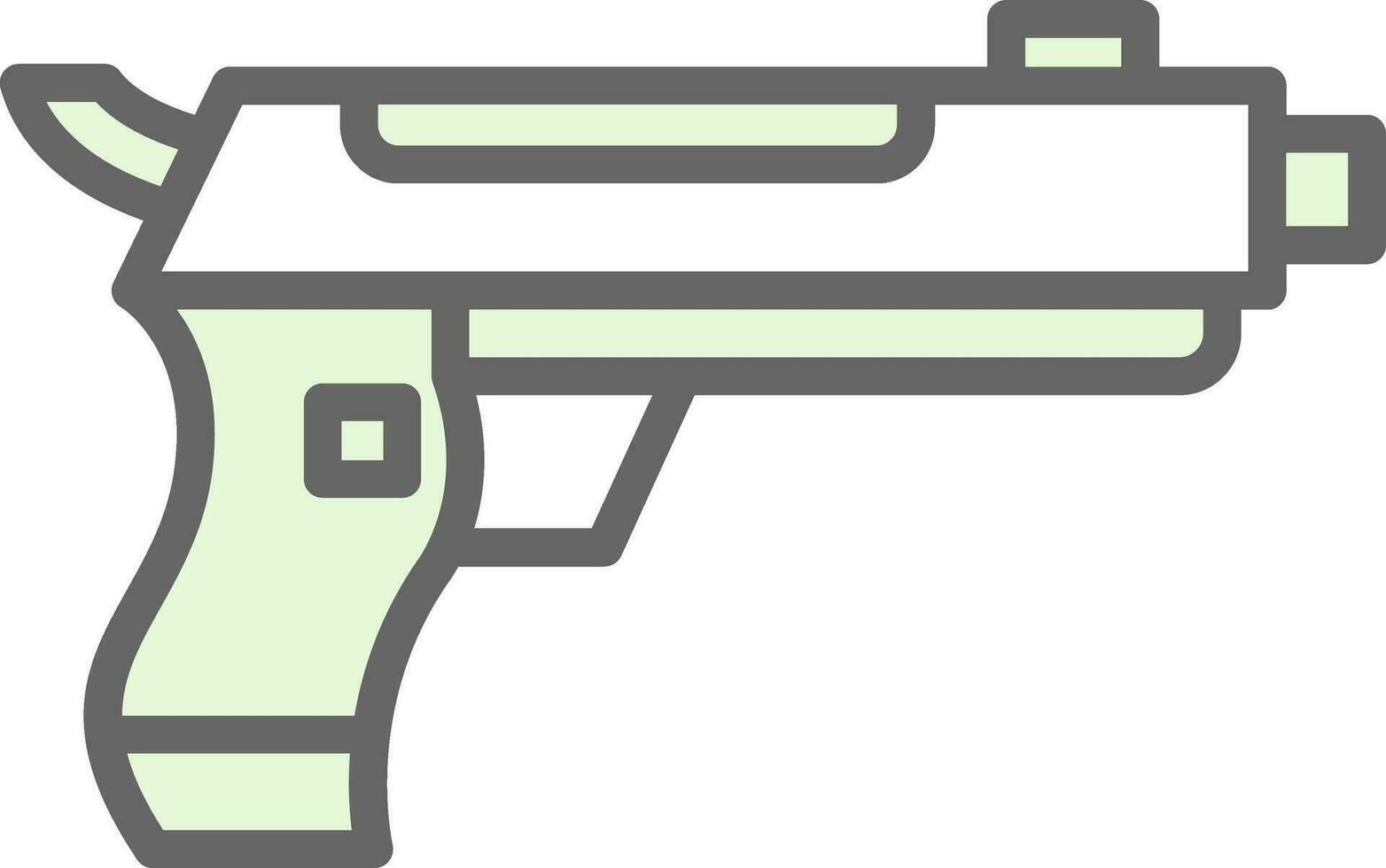 conception d'icône de vecteur de pistolet