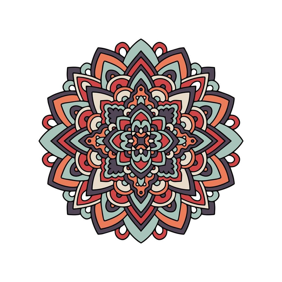 tapis indien ornement tribal motif mandala. serviette aztèque, tapis de yoga. vecteur
