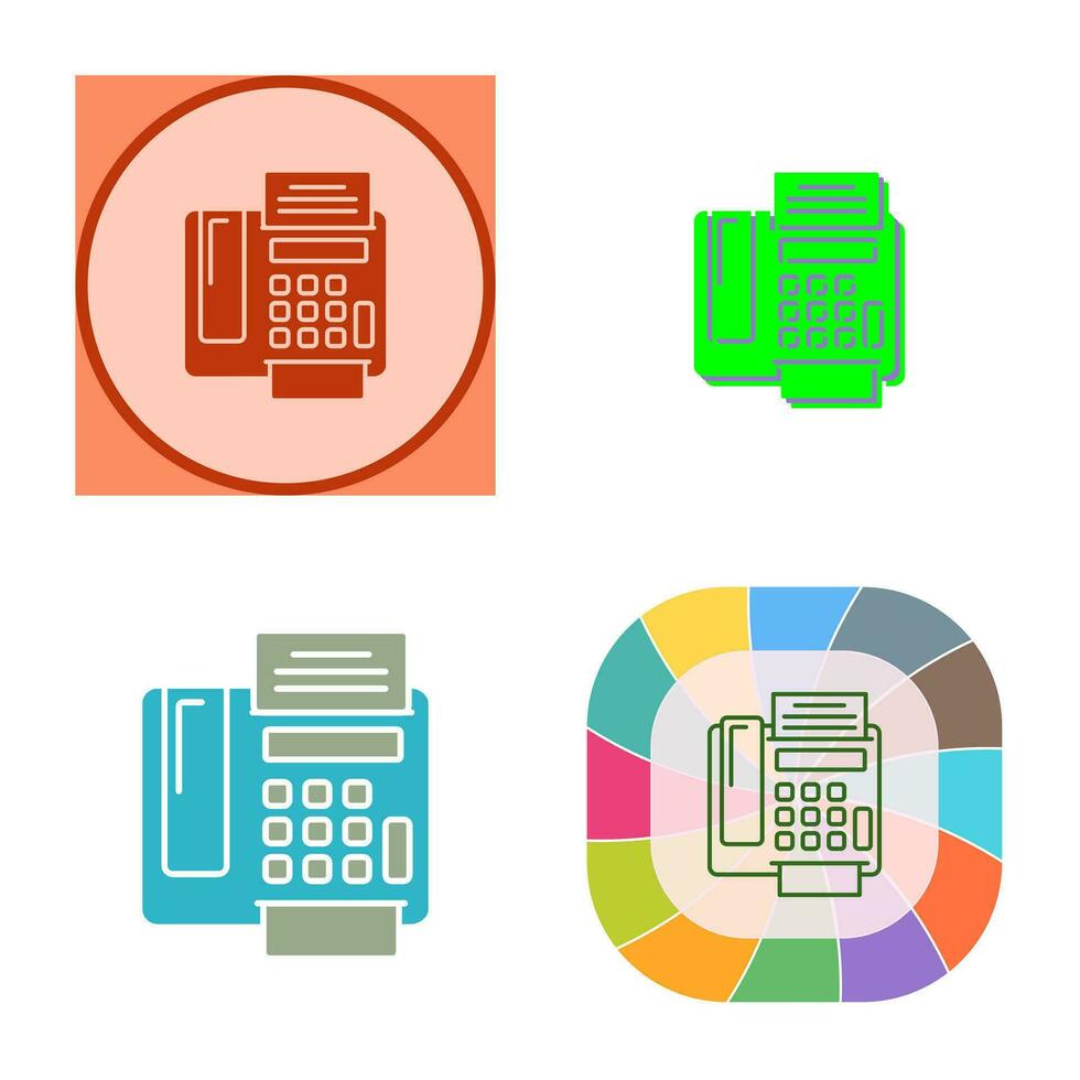 icône de vecteur de télécopieur