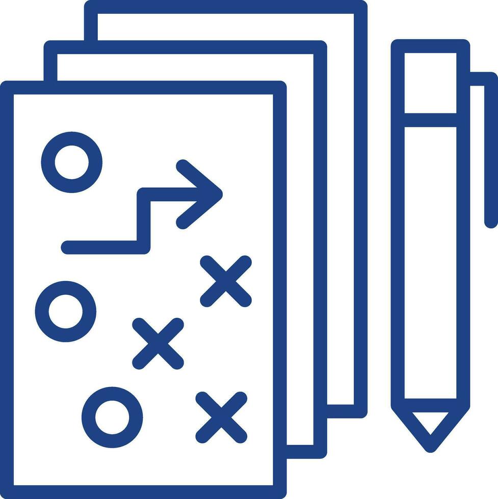 stratégique plan vecteur icône conception