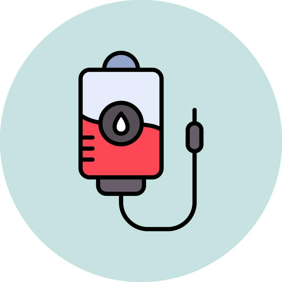 icône de vecteur de poche de sang