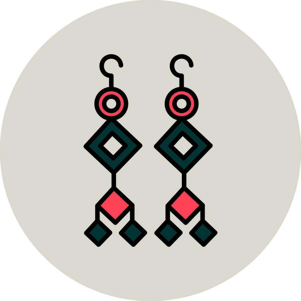 icône de vecteur de boucles d'oreilles