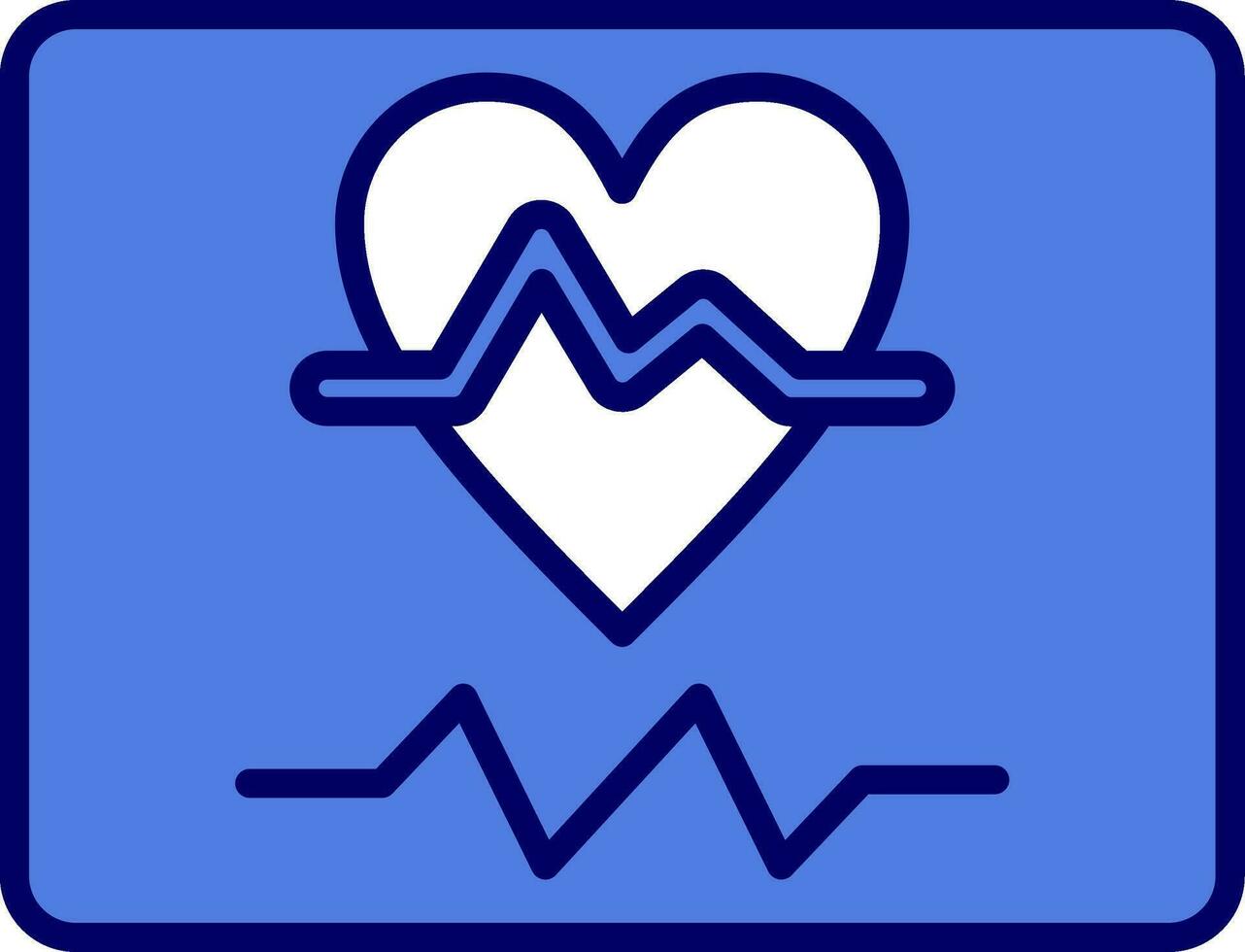 ecg vecteur icône