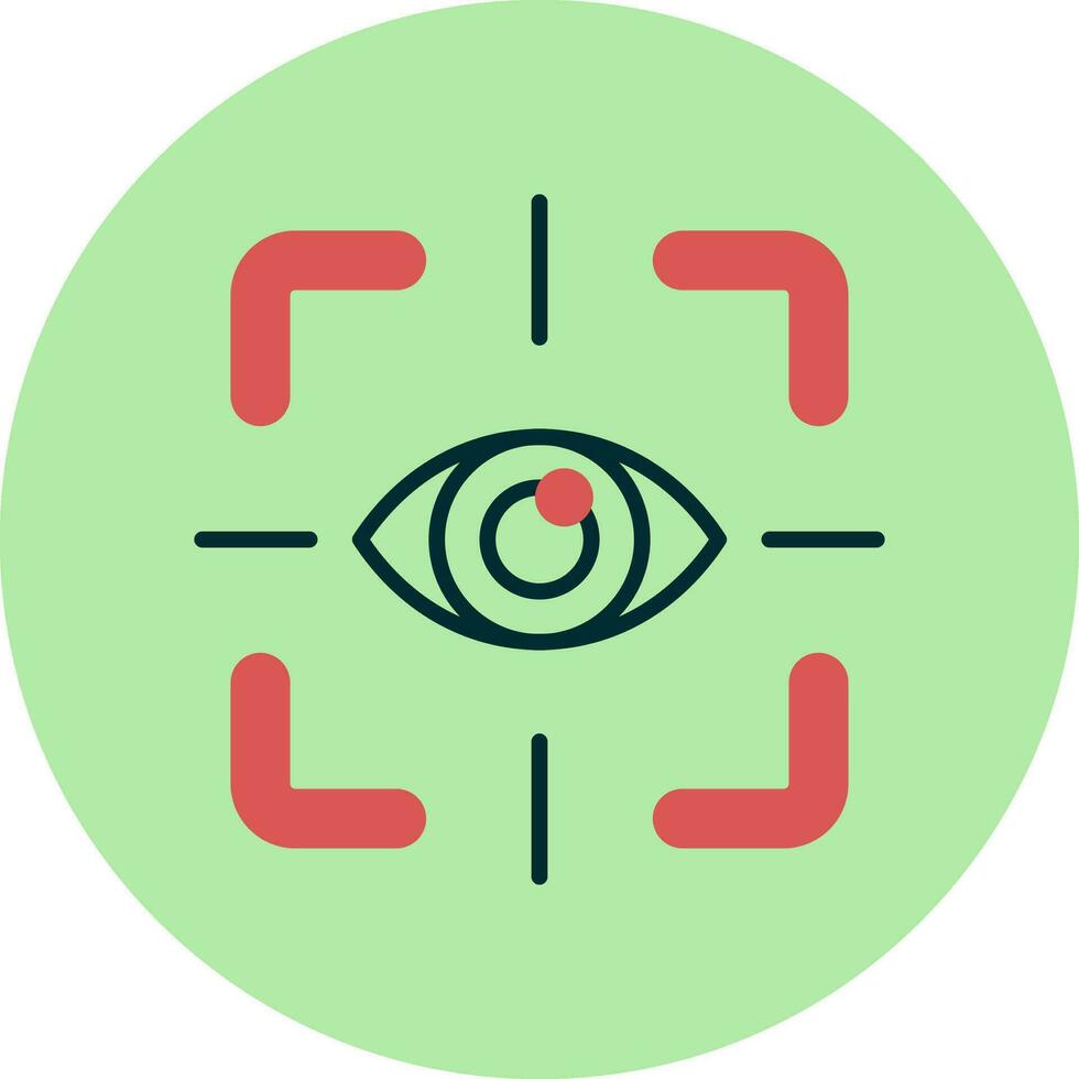 icône de vecteur de test oculaire