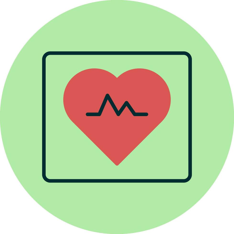 icône de vecteur de fréquence cardiaque