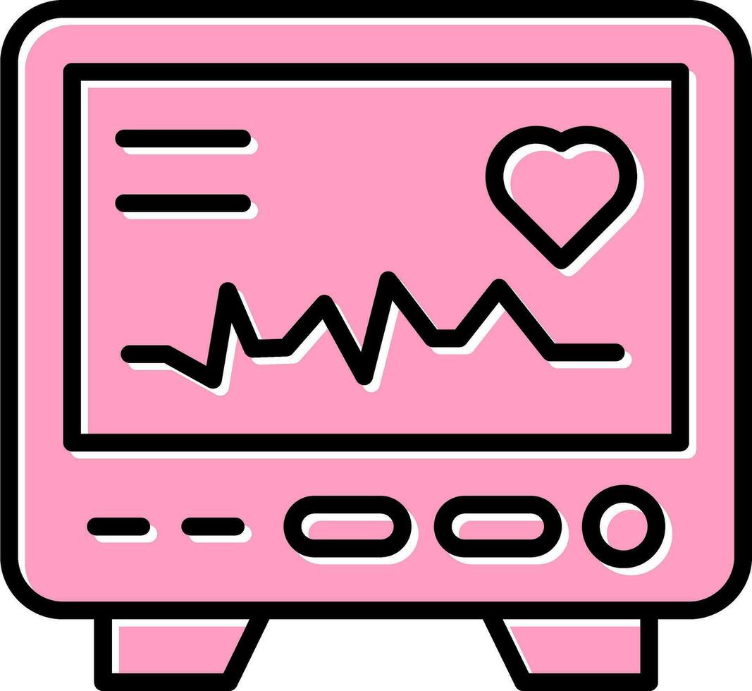 icône de vecteur d'électrocardiogramme