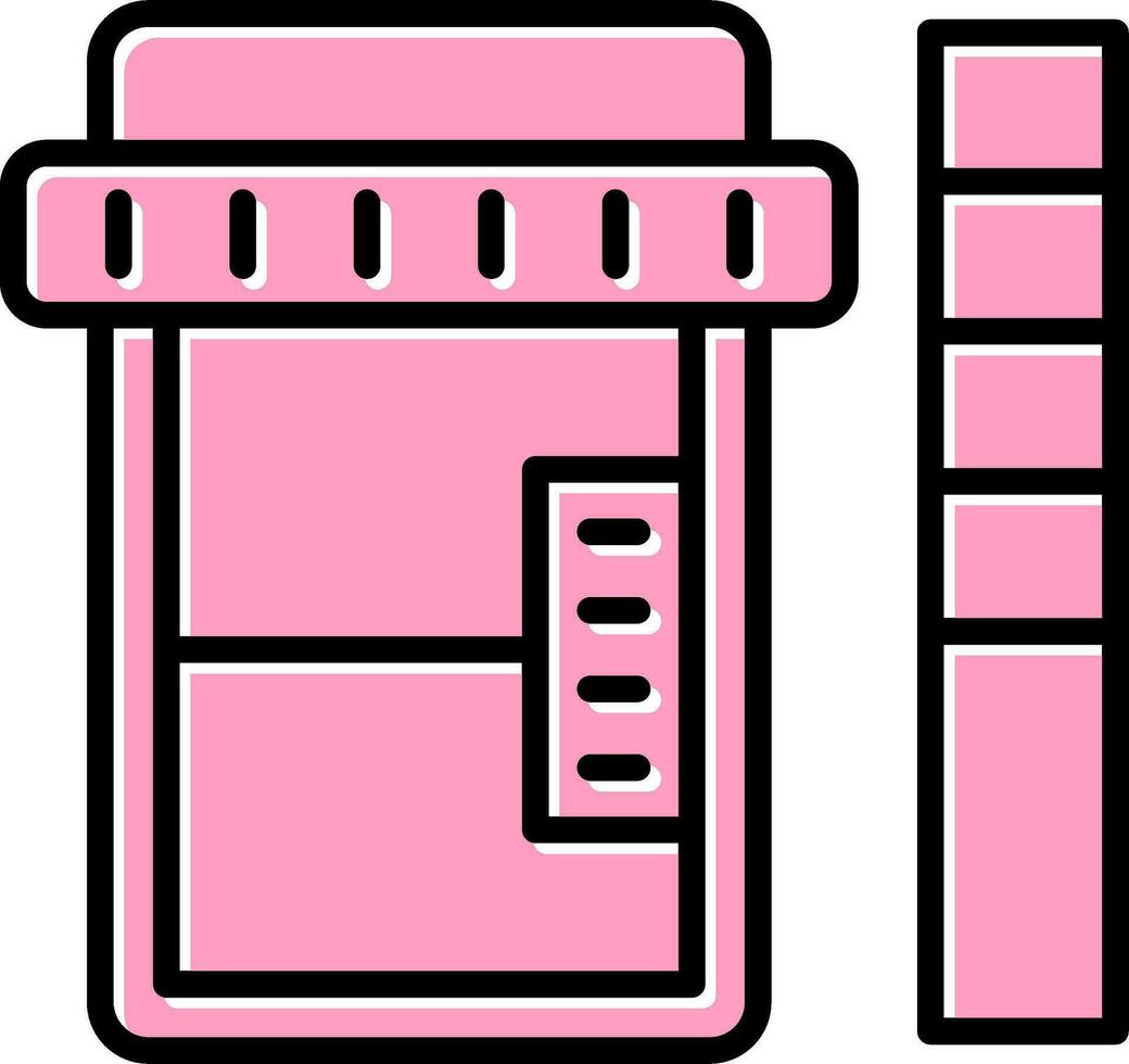 urine échantillon vecteur icône