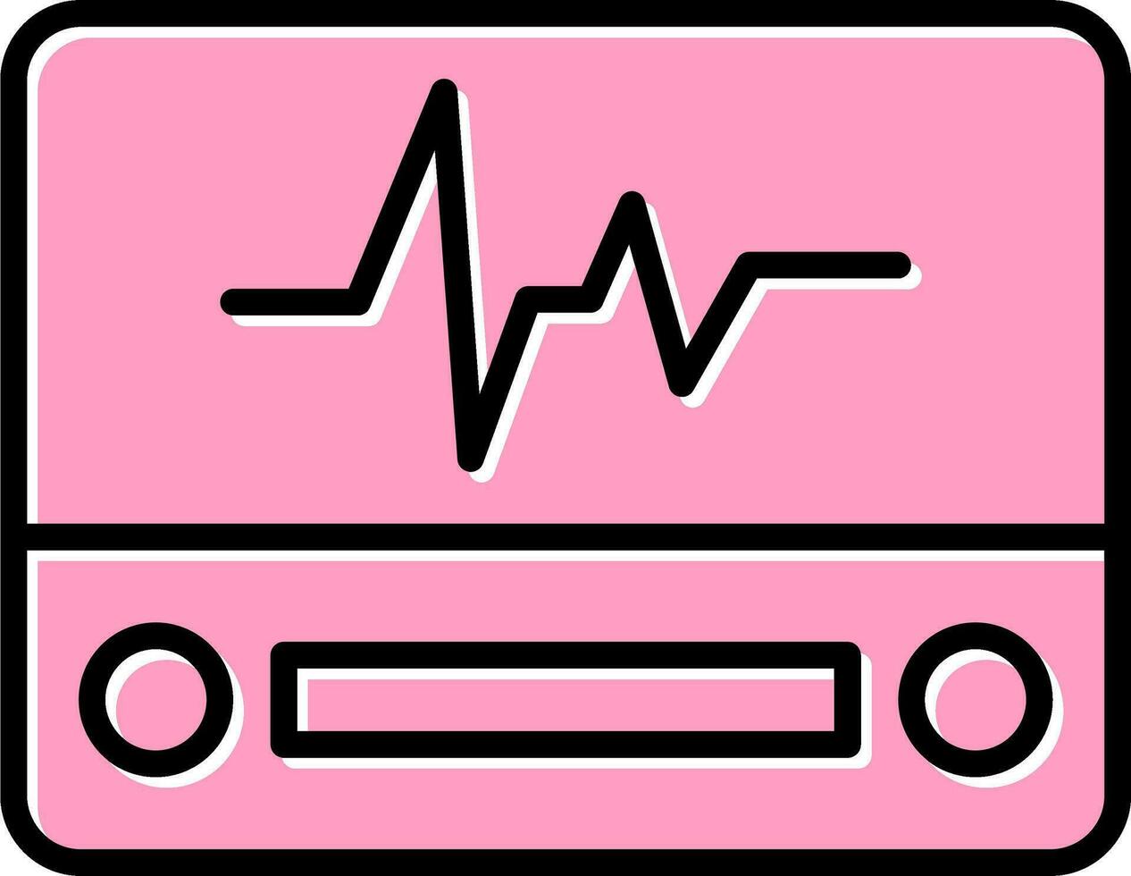 icône de vecteur d'électrocardiogramme