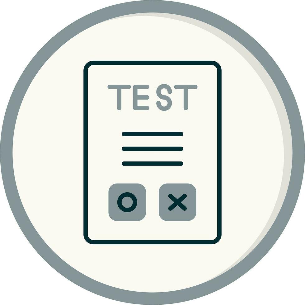 icône de vecteur de test