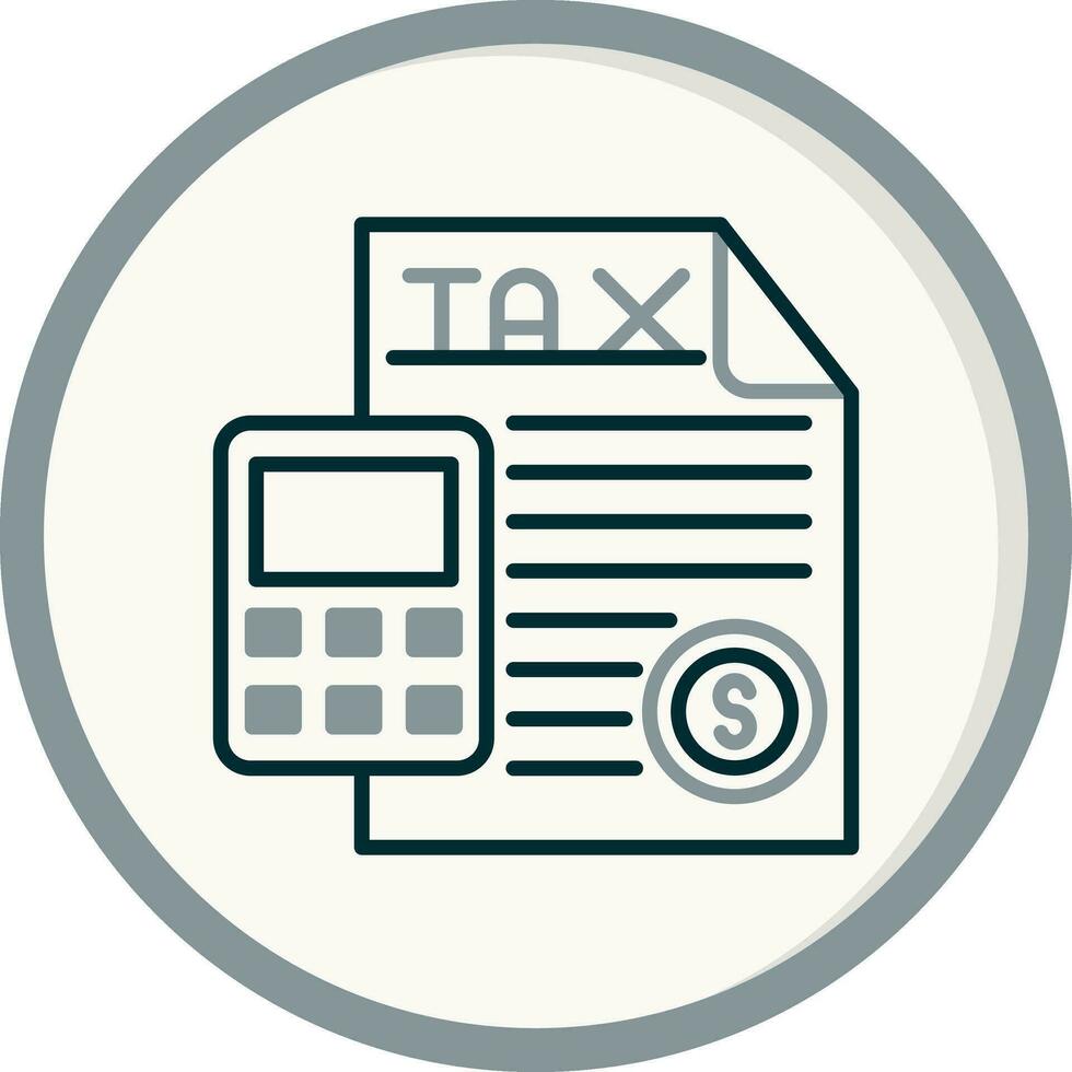 les taxes vecteur icône