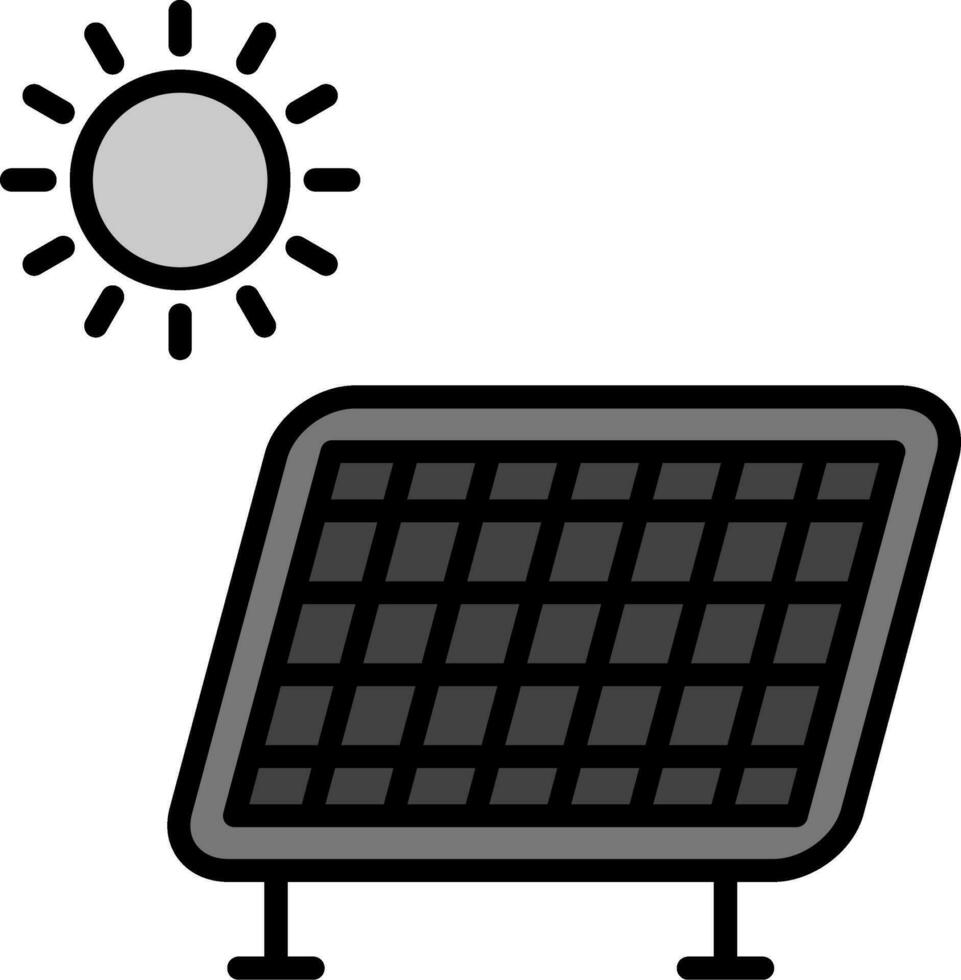 icône de vecteur de panneau solaire