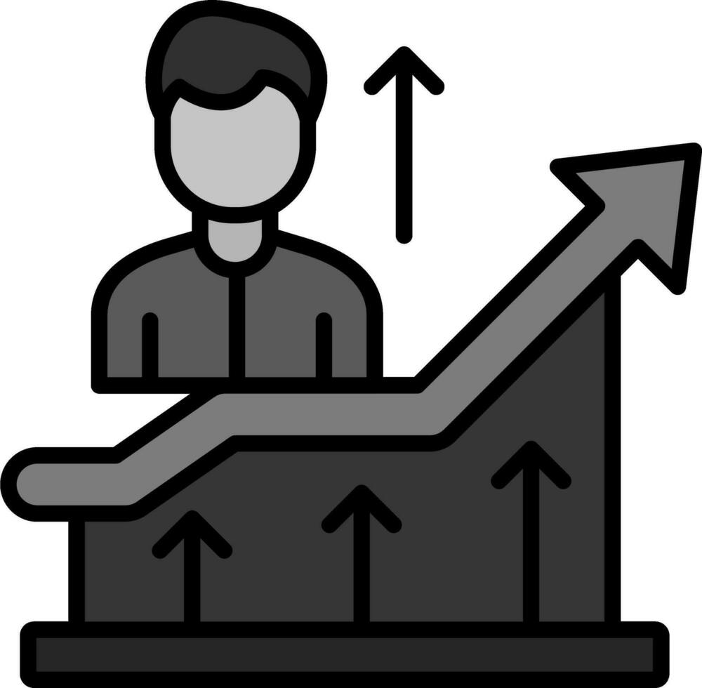 icône de vecteur de croissance