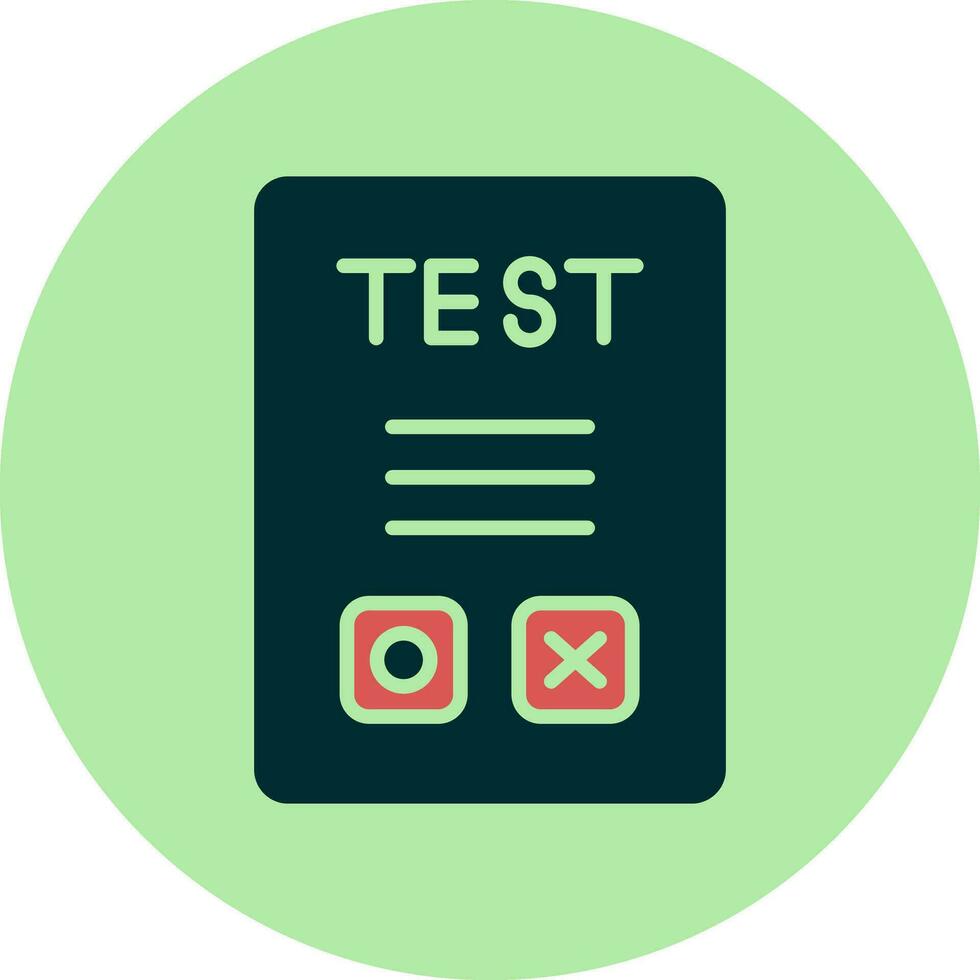 icône de vecteur de test