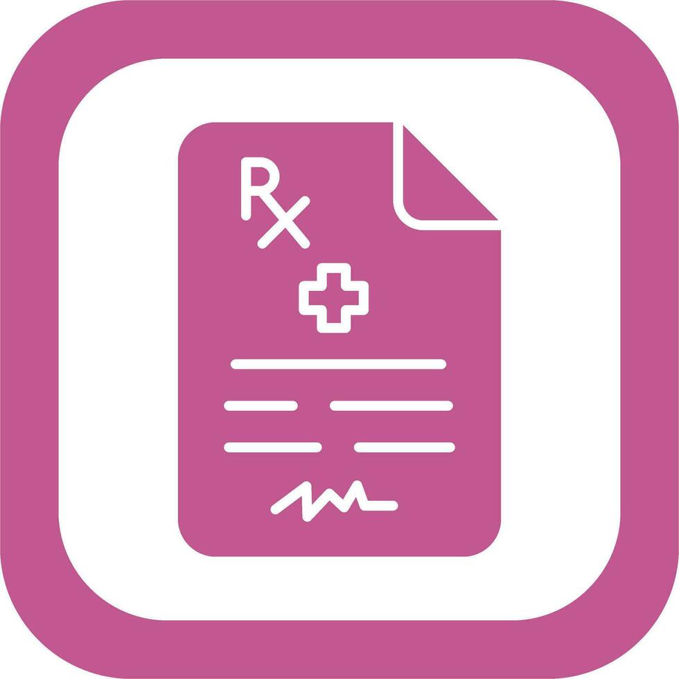 médical ordonnance vecteur icône