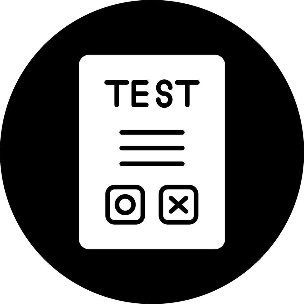 icône de vecteur de test