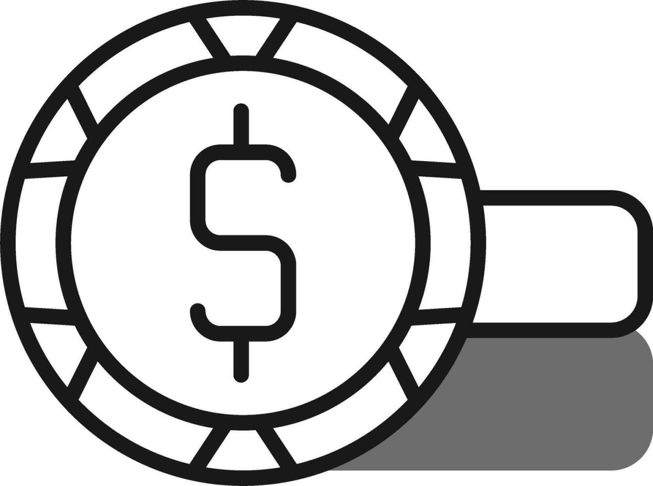 icône de vecteur de pièces de monnaie