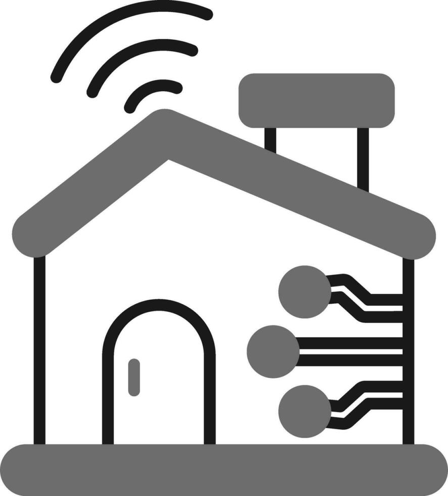 icône de vecteur de maison intelligente