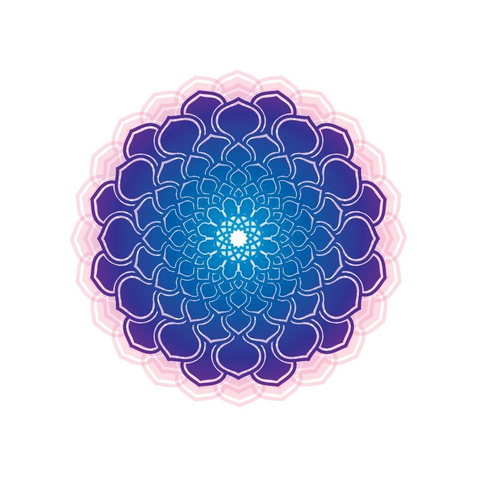 Image d'illustration vectorielle mandala fleur vecteur