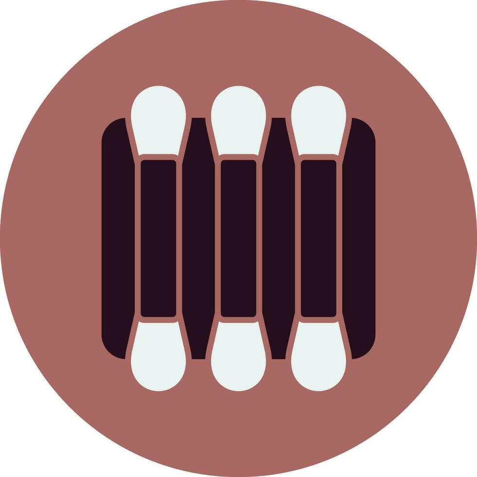 icône de vecteur de coton-tige