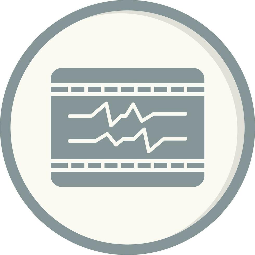 ecg vecteur icône