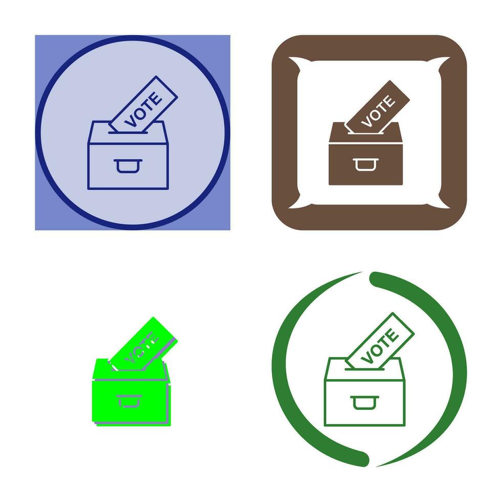 icône de vecteur de vote de casting