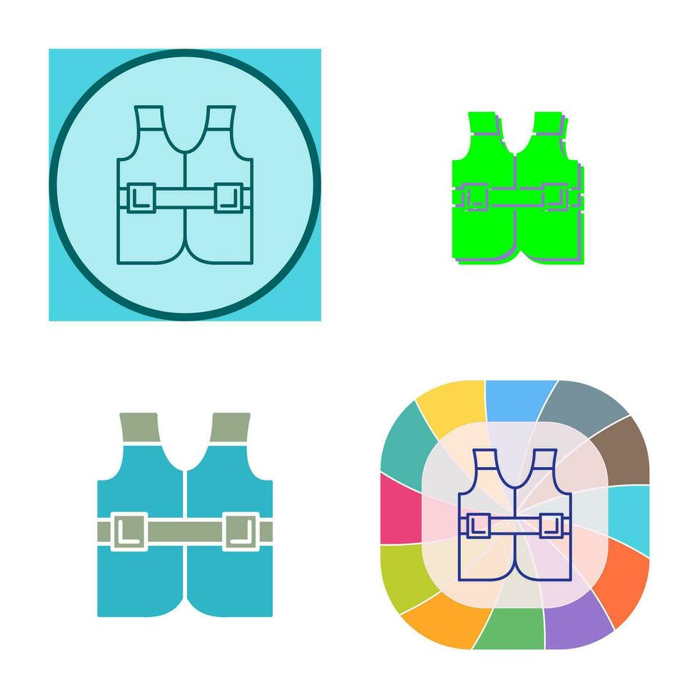 icône de vecteur de gilet de sauvetage