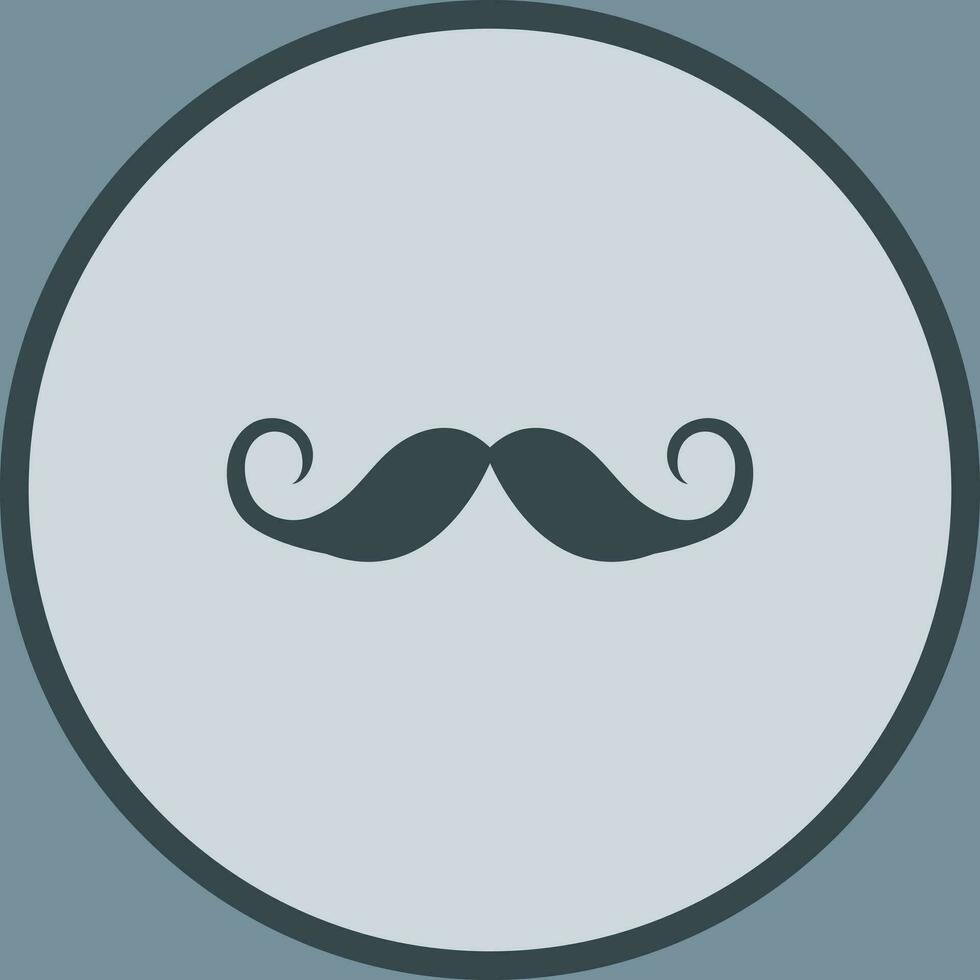 icône de vecteur de moustache