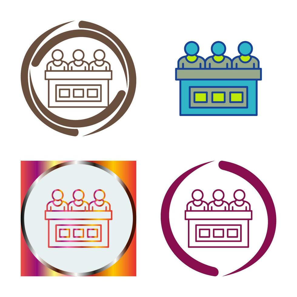 icône de vecteur de jury