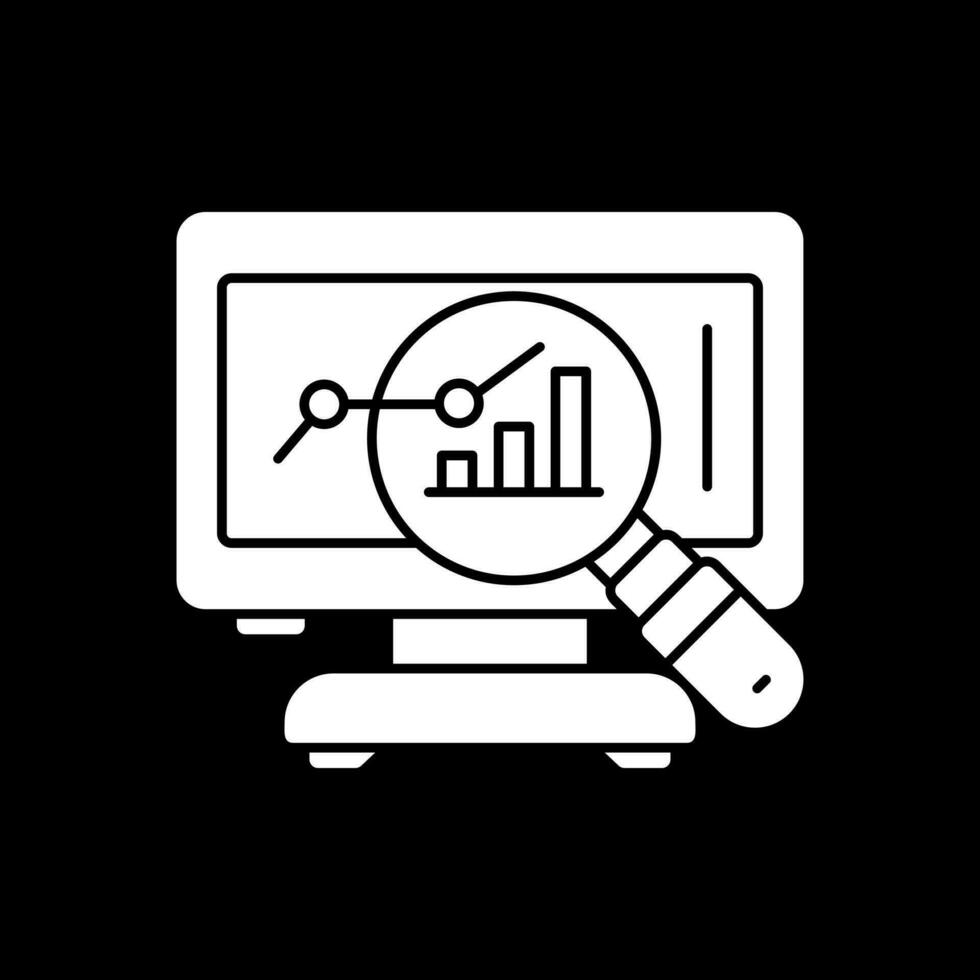 marché une analyse vecteur icône conception