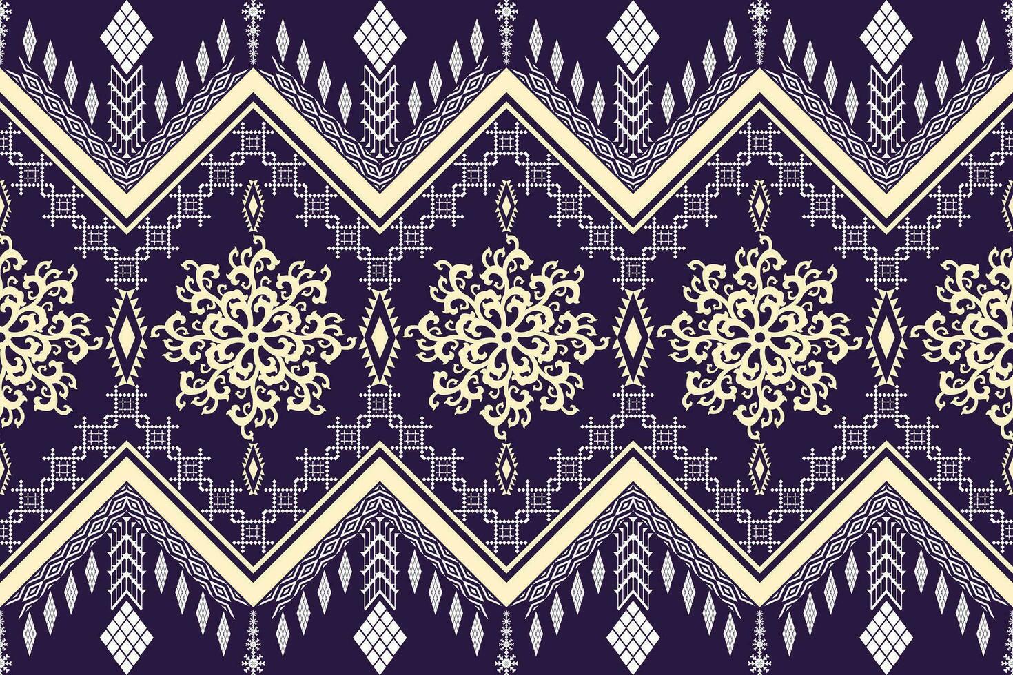 motif d'art traditionnel oriental ethnique géométrique.figure style de broderie tribale.design pour le fond, le papier peint, les vêtements, l'emballage, le tissu, l'élément, l'illustration vectorielle. vecteur