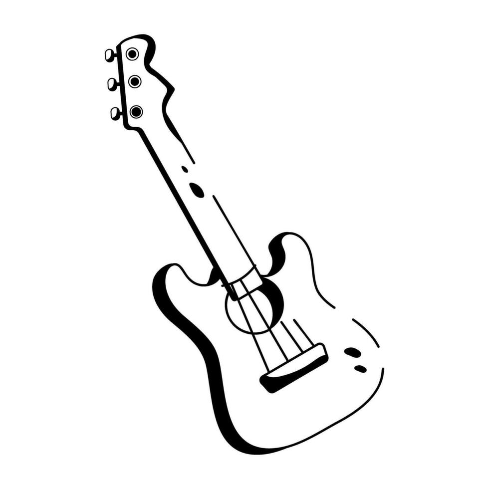 concepts de guitare à la mode vecteur