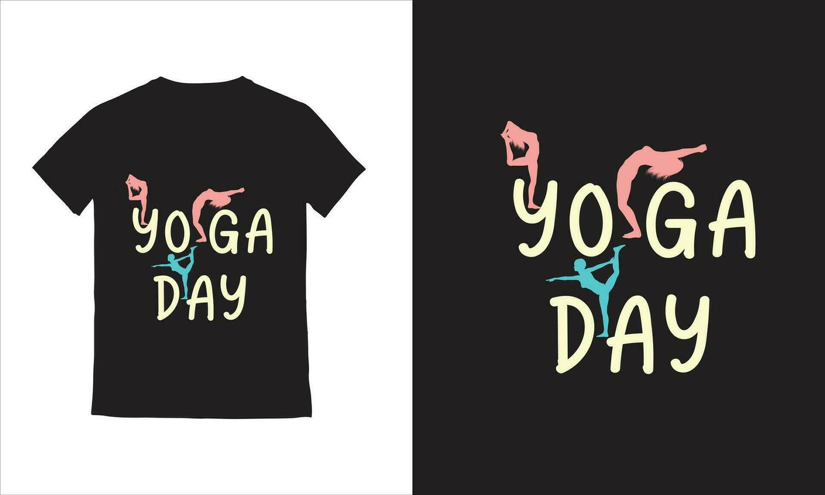 vecteur yoga les filles vecteur yoga T-shirt conception.