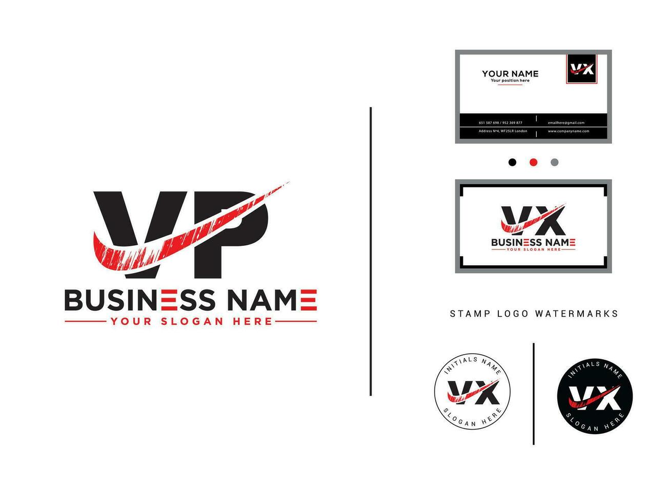 monogramme vice-président affaires logo, écriture vice-président brosse logo conception pour magasin vecteur