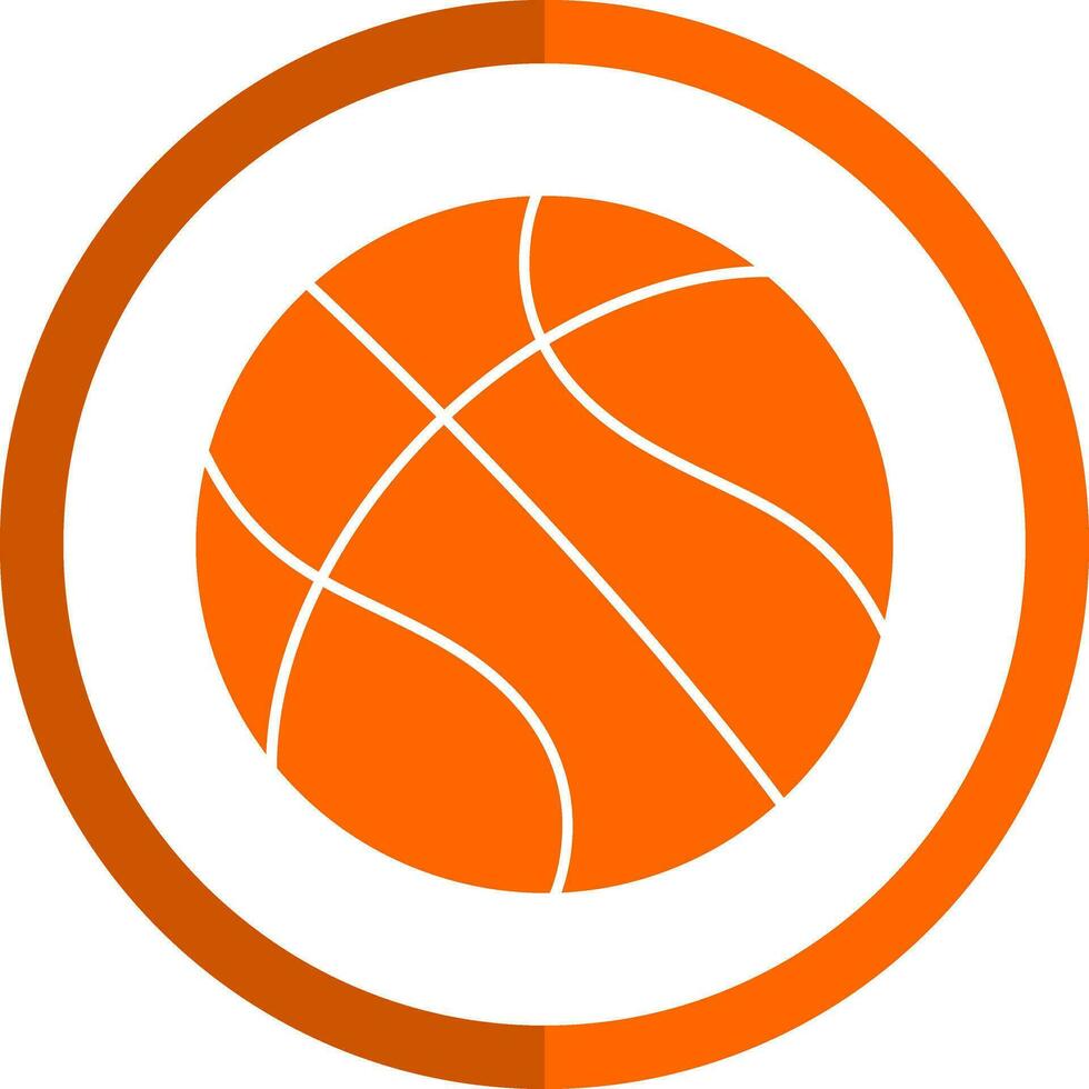 conception d'icône de vecteur de basket-ball
