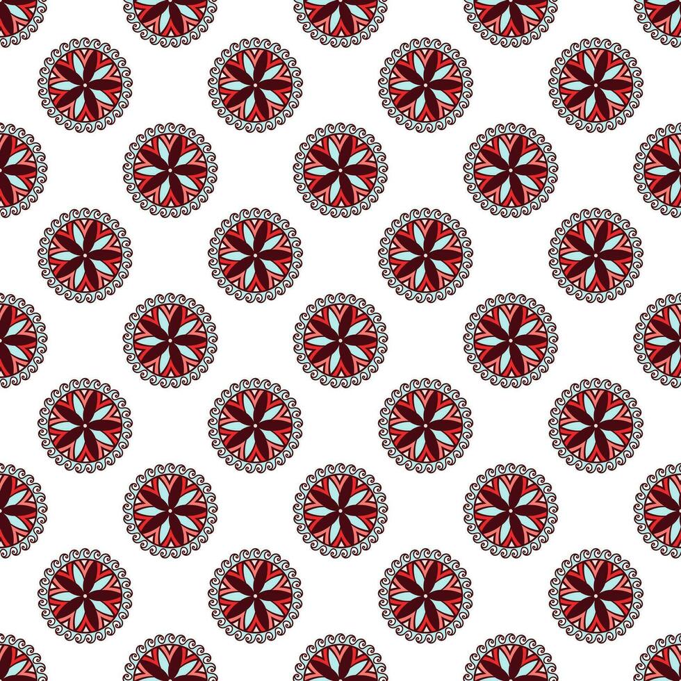 abstrait sans couture mandala Contexte texture. vecteur