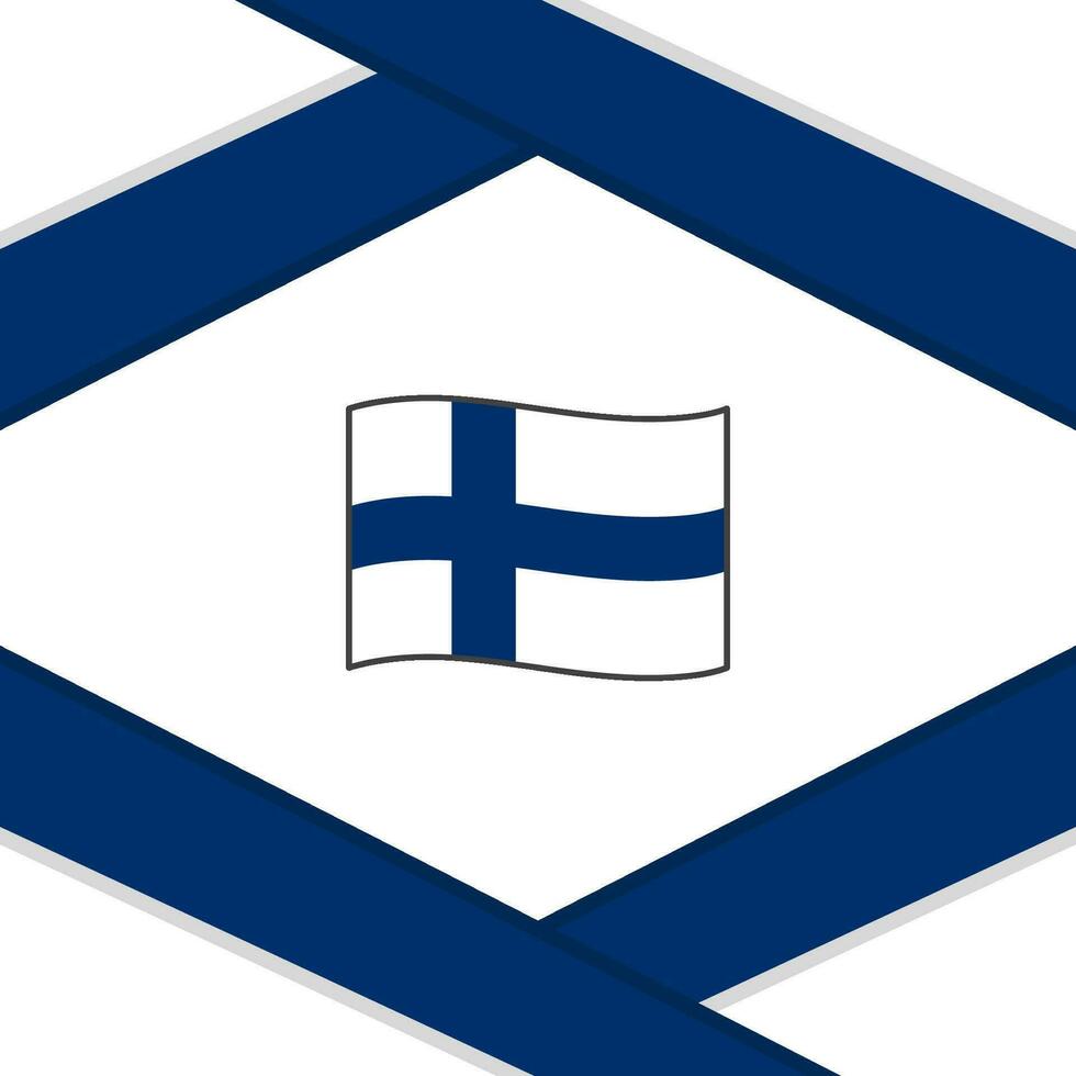 Finlande drapeau abstrait Contexte conception modèle. Finlande indépendance journée bannière social médias poste. Finlande modèle vecteur