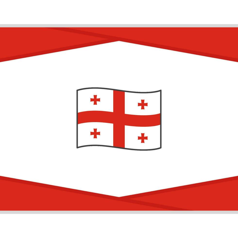 Géorgie drapeau abstrait Contexte conception modèle. Géorgie indépendance journée bannière social médias poste. Géorgie vecteur