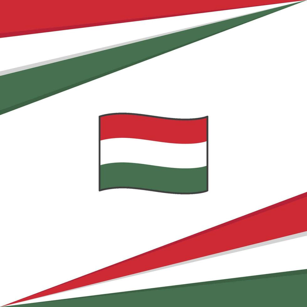 Hongrie drapeau abstrait Contexte conception modèle. Hongrie indépendance journée bannière social médias poste. Hongrie conception vecteur