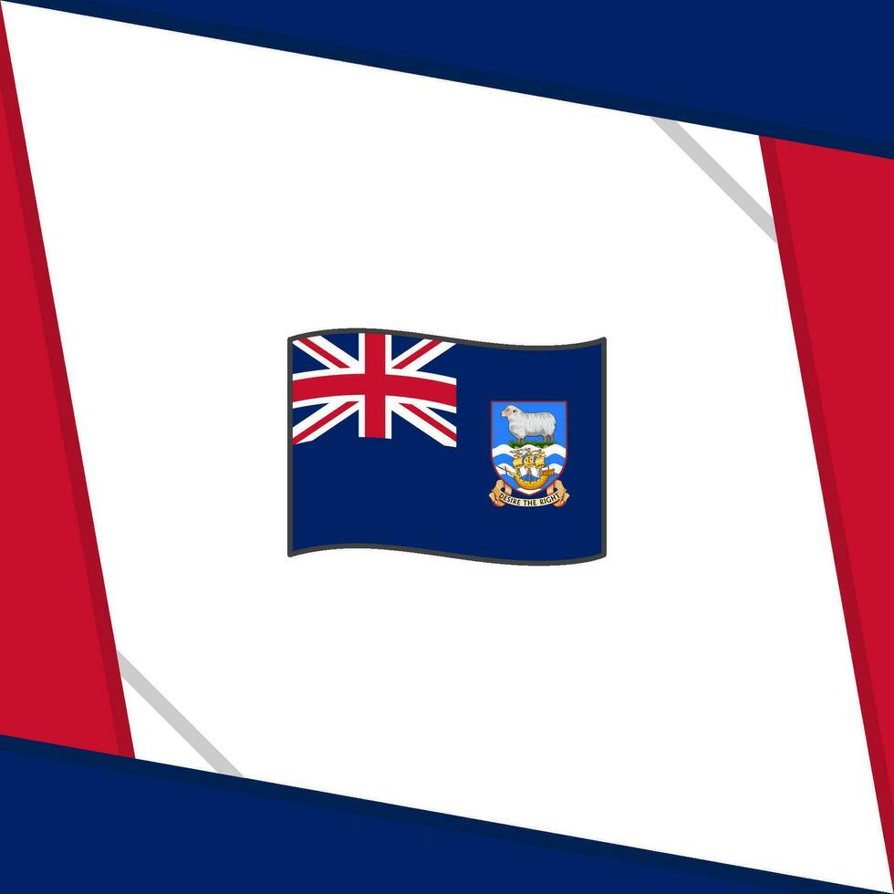 Falkland îles drapeau abstrait Contexte conception modèle. Falkland îles indépendance journée bannière social médias poste. Falkland îles indépendance journée vecteur