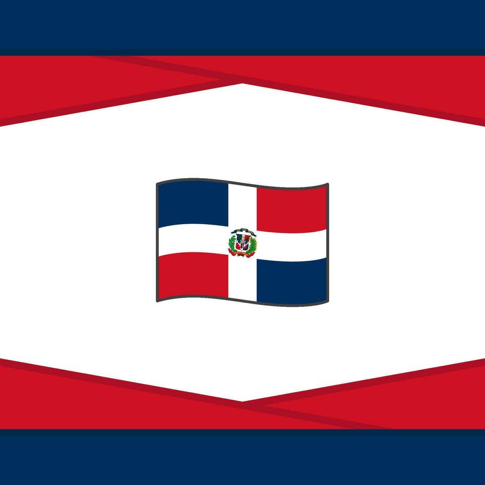 dominicain république drapeau abstrait Contexte conception modèle. dominicain république indépendance journée bannière social médias poste. dominicain république vecteur