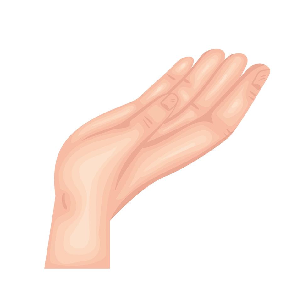 icône humaine de la main vecteur