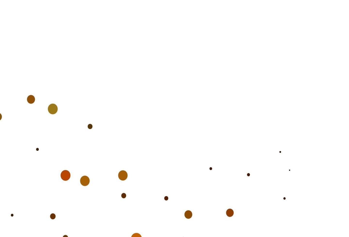 modèle vectoriel jaune clair, orange avec des cercles.