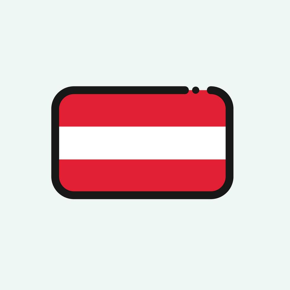 icône du drapeau de l'autriche vecteur