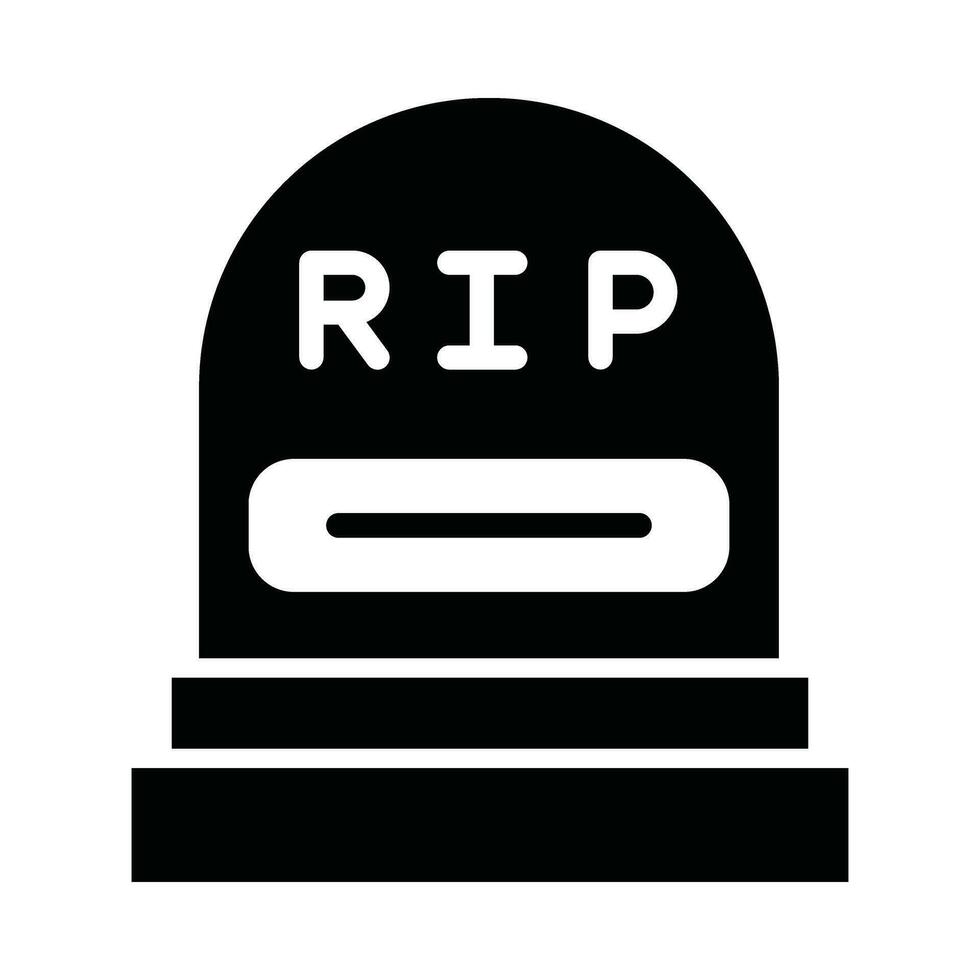 la tombe vecteur glyphe icône pour personnel et commercial utiliser.